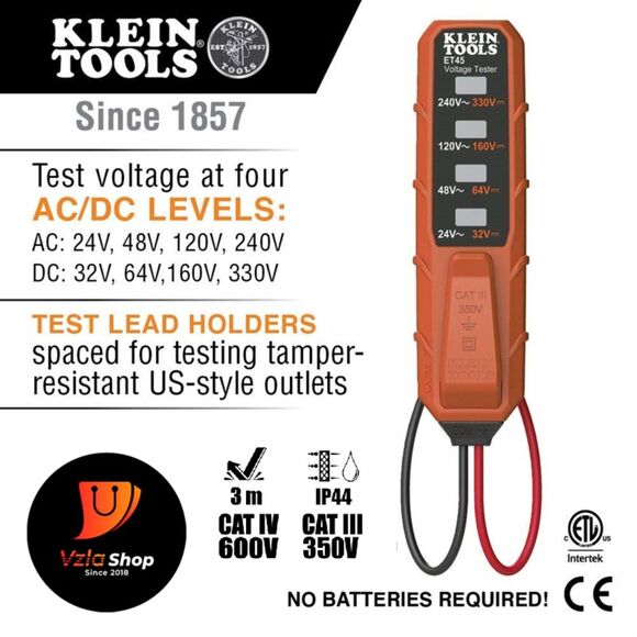 Klein Tools NCVT3PKIT Electrical Test Kit with Flashlight - Picture 7 of 9